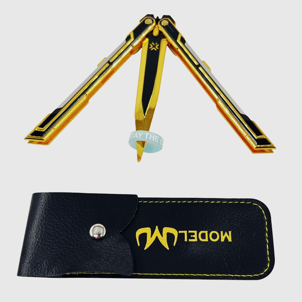 Valorant 2025 Champions Knife Replica – Metal Display & Cosplay Knife (Black Golden)