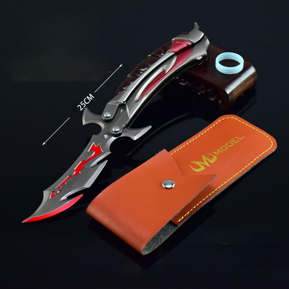 Valorant Reaver Butterfly Knife Replica – Metal Display & Cosplay Knife