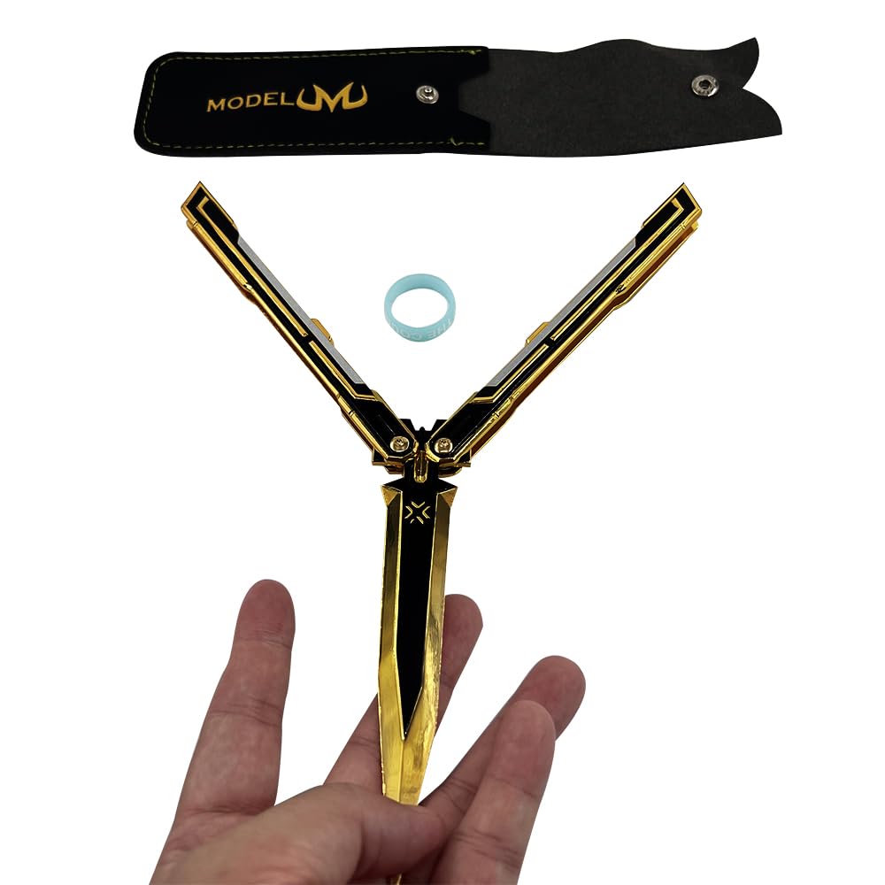 Valorant 2025 Champions Knife Replica – Metal Display & Cosplay Knife (Black Golden)