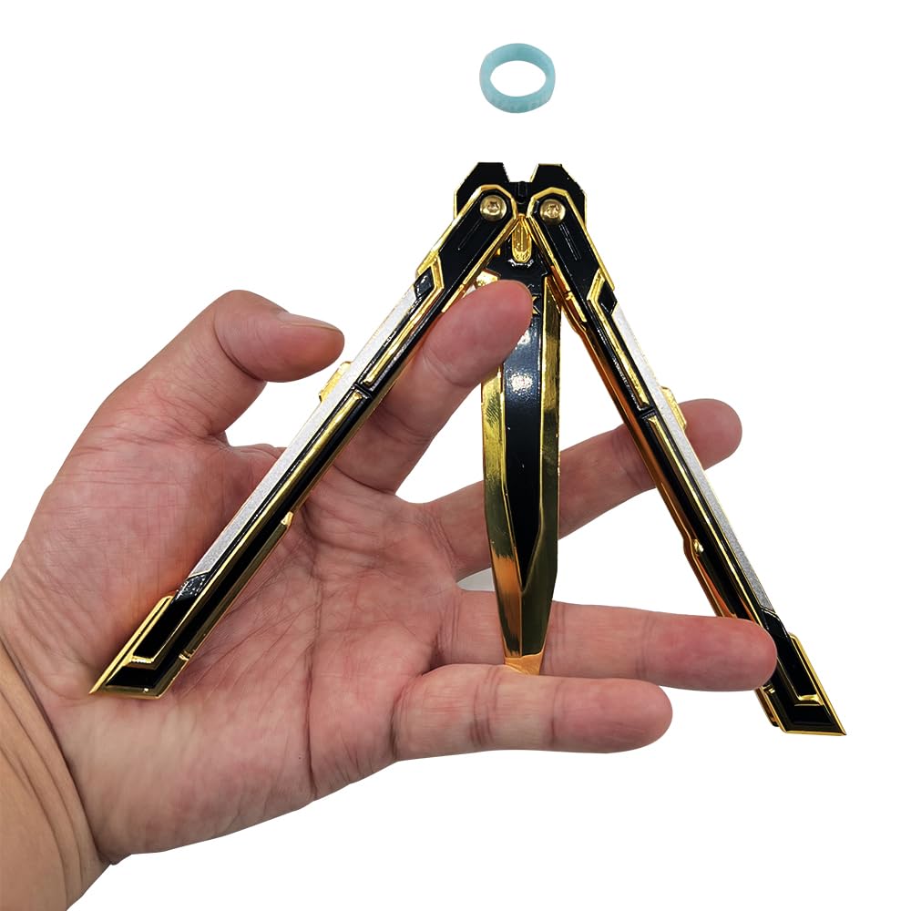 Valorant 2025 Champions Knife Replica – Metal Display & Cosplay Knife (Black Golden)