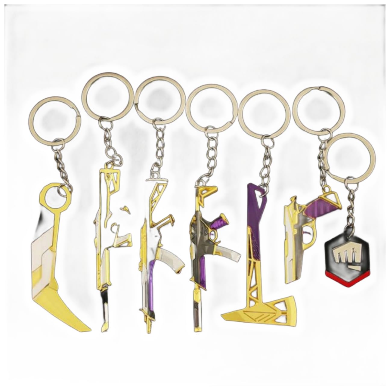Valorant Games Mini Weapons Models Keychain Set (5-10cm)